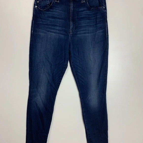 MOTHER The Diamond Swooner High Rise Bareback  Skinny Jeans-Tongue & Chic-Sz 31 - Picture 2 of 13